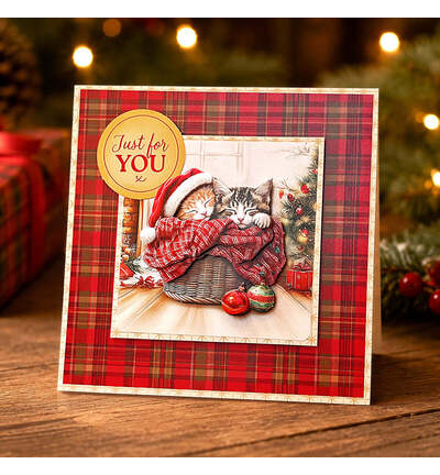 11-DCD7004 - Katy Sue Designs - Christmas Cats Die Cut and Decoupage Collection - 3D Die Cut Decoupage - Detail 9