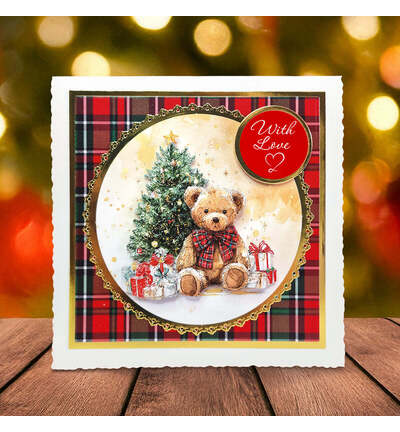 11-DCDTBC12 - Katy Sue Designs - Teddy Bear Christmas Die Cut and Decoupage Collection - 3D Die Cut Decoupage - Detail 3