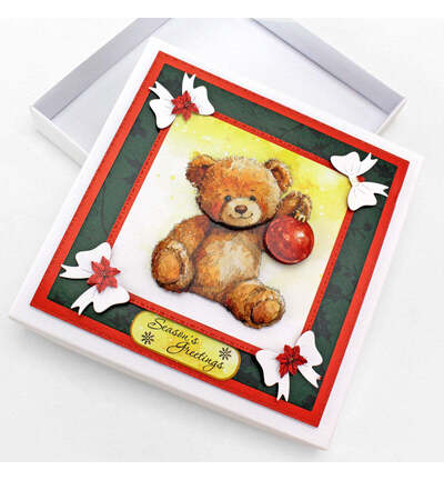 11-DCDTBC12 - Katy Sue Designs - Teddy Bear Christmas Die Cut and Decoupage Collection - 3D Die Cut Decoupage - Detail 4