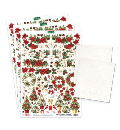 17-10111CWD - Katy Sue Designs - Christmas Windows and Doors - Card Making - Card Making Kits - Detail 1