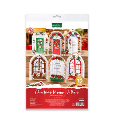 17-10111CWD - Katy Sue Designs - Christmas Windows and Doors - Card Making - Card Making Kits - Detail 4