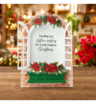 17-10111CWD - Katy Sue Designs - Christmas Windows and Doors - Card Making - Card Making Kits - Detail 12
