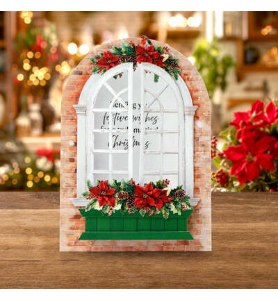 17-10111CWD - Katy Sue Designs - Christmas Windows and Doors - Card Making - Card Making Kits - Detail 13