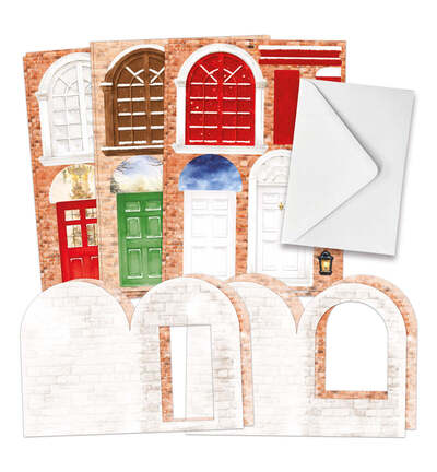 17-10111CWD - Katy Sue Designs - Christmas Windows and Doors - Card Making - Card Making Kits - Detail 14