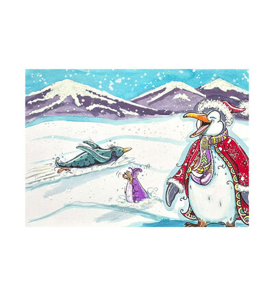 07-0008-PI - Pink Ink Designs - Flippin' Awesome Penguin - DL Stamp Sets - Detail 6