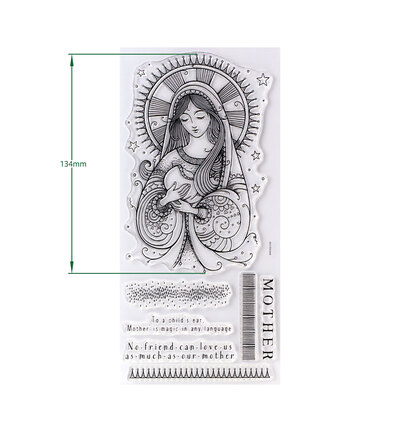 07-0011-PI - Pink Ink Designs - Quiet Grace - Christmas Mother Mary - DL Stamp Sets - Detail 1 07-0011-PI - Pink Ink Designs - Quiet Grace - Christmas Mother Mary - DL Stamp Sets - Detail 1