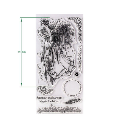 07-0012-PI - Pink Ink Designs - Seraphina - Christmas Angel - DL Stamp Sets - Detail 1 07-0012-PI - Pink Ink Designs - Seraphina - Christmas Angel - DL Stamp Sets - Detail 1