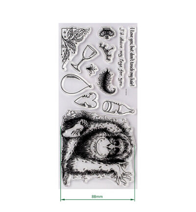 07-0017-PI - Pink Ink Designs - Orangutangle Orangutan - DL Stamp Sets - Detail 2