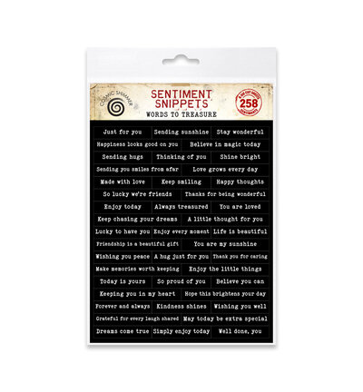12-CDS19WT - Cosmic Shimmer - Words to Treasure - Sentiment Snippets - Detail 1 12-CDS19WT - Cosmic Shimmer - Words to Treasure - Sentiment Snippets - Detail 1
