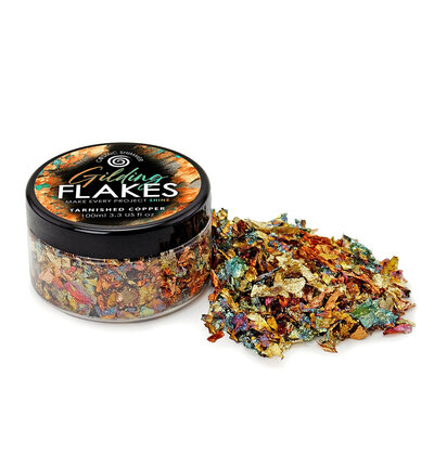 32-GF005-100 - Cosmic Shimmer - Gilding Flakes - Tarnished Copper 100ml - Gilding Flakes - Detail 1 32-GF005-100 - Cosmic Shimmer - Gilding Flakes - Tarnished Copper 100ml - Gilding Flakes - Detail 1