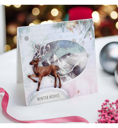 17-10076WCA - Katy Sue Designs - Kit de cartes pop-up – Watercolour Christmas Animals - Card Making Kits - Detail 1 17-10076WCA - Katy Sue Designs - Kit de cartes pop-up – Watercolour Christmas Animals - Card Making Kits - Detail 1