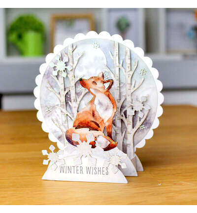 17-10076WCA - Katy Sue Designs - Kit de cartes pop-up – Watercolour Christmas Animals - Card Making Kits - Detail 4 17-10076WCA - Katy Sue Designs - Kit de cartes pop-up – Watercolour Christmas Animals - Card Making Kits - Detail 4