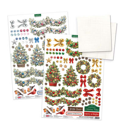 17-10099CGP - Katy Sue Designs - Kit de cartes – Christmas Garden Picket Fence - Card Making Kits - Detail 1