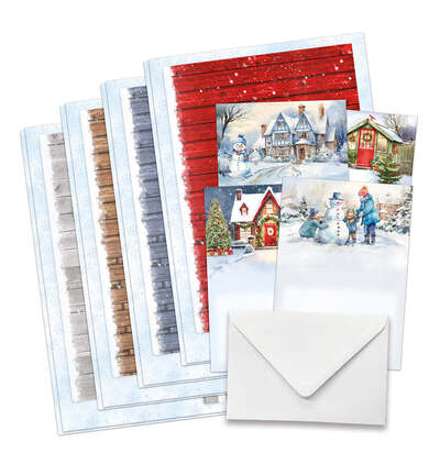 17-10099CGP - Katy Sue Designs - Kit de cartes – Christmas Garden Picket Fence - Card Making Kits - Detail 2