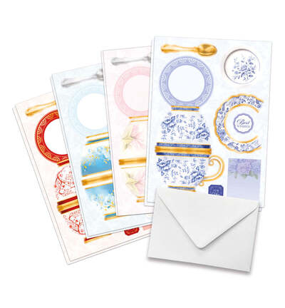 17-10101TEA - Katy Sue Designs - Kit de cartes – Teacup Bouquet - Card Making Kits - Detail 3 17-10101TEA - Katy Sue Designs - Kit de cartes – Teacup Bouquet - Card Making Kits - Detail 3