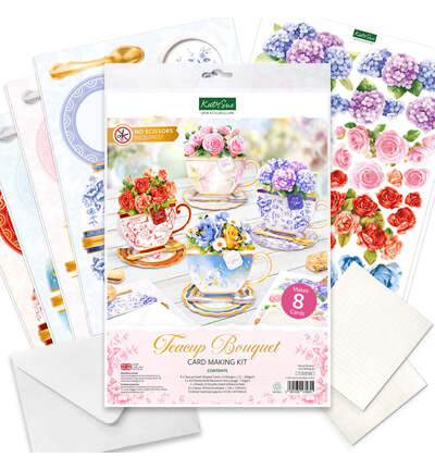 17-10101TEA - Katy Sue Designs - Kit de cartes – Teacup Bouquet - Card Making Kits - Detail 4 17-10101TEA - Katy Sue Designs - Kit de cartes – Teacup Bouquet - Card Making Kits - Detail 4