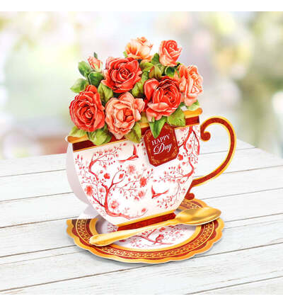 17-10101TEA - Katy Sue Designs - Kit de cartes – Teacup Bouquet - Card Making Kits - Detail 6 17-10101TEA - Katy Sue Designs - Kit de cartes – Teacup Bouquet - Card Making Kits - Detail 6