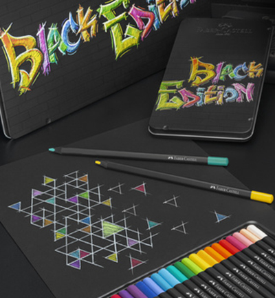 FC-116413 - Faber Castell - Crayons de couleur FC Black Ed.boite métallique - FC-Black Edition - Detail 2