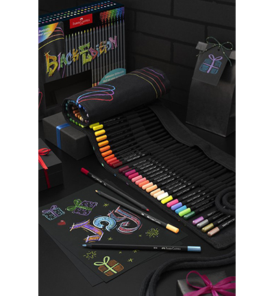 FC-116418 - Faber Castell - FC Black Edition in roletui zwart - FC-Black Edition - Detail 2