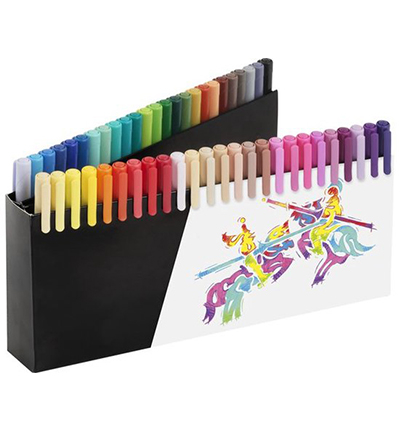 FC-116454 - Faber Castell - Brushpen FC Black Edition assorti - Brushpen Black Edition - Detail 1