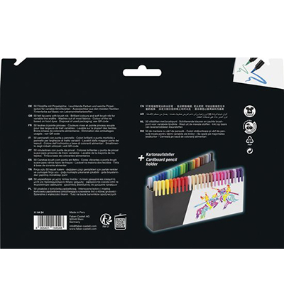 FC-116454 - Faber Castell - Brushpen FC Black Edition assorti - Brushpen Black Edition - Detail 3
