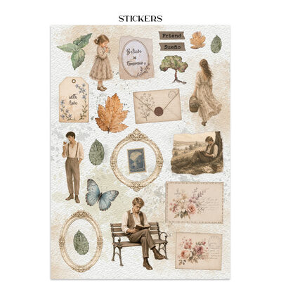 SBJK31 - Stamperia - Stamperia junk journal stickers et découpes – Flowers and Poems - - Detail 1 SBJK31 - Stamperia - Stamperia junk journal stickers et découpes – Flowers and Poems - - Detail 1