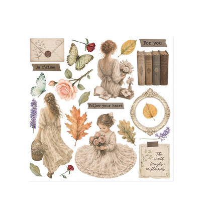 DFLRBX24 - Stamperia - Stamperia set Rub-On 6 feuilles – Flowers and Poems - - Detail 2 DFLRBX24 - Stamperia - Stamperia set Rub-On 6 feuilles – Flowers and Poems - - Detail 2