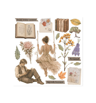 DFLRBX24 - Stamperia - Stamperia set Rub-On 6 feuilles – Flowers and Poems - - Detail 3 DFLRBX24 - Stamperia - Stamperia set Rub-On 6 feuilles – Flowers and Poems - - Detail 3