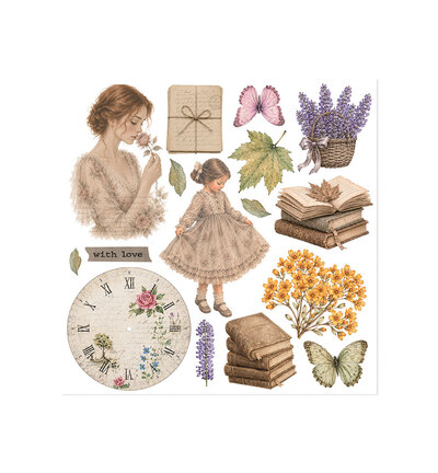 DFLRBX24 - Stamperia - Stamperia set Rub-On 6 feuilles – Flowers and Poems - - Detail 4 DFLRBX24 - Stamperia - Stamperia set Rub-On 6 feuilles – Flowers and Poems - - Detail 4