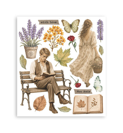 DFLRBXG16 - Stamperia - Stamperia sélection Rub-On 6 feuilles – Flowers and Poems - - Detail 1 DFLRBXG16 - Stamperia - Stamperia sélection Rub-On 6 feuilles – Flowers and Poems - - Detail 1