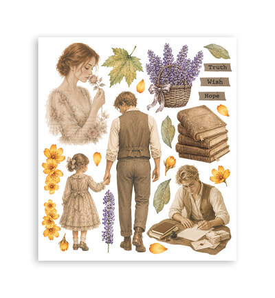 DFLRBXG16 - Stamperia - Stamperia sélection Rub-On 6 feuilles – Flowers and Poems - - Detail 4 DFLRBXG16 - Stamperia - Stamperia sélection Rub-On 6 feuilles – Flowers and Poems - - Detail 4