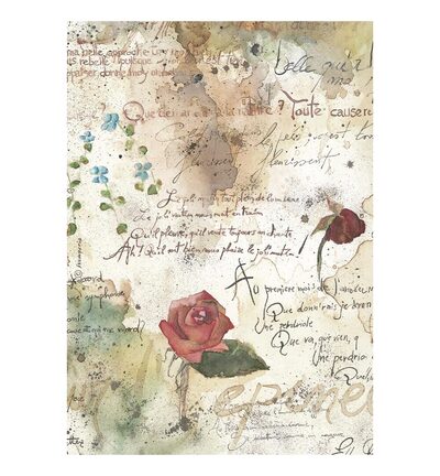 DFSA4XFP - Stamperia - Stamperia set papier de riz A4 6 feuilles – Flowers and Poems - - Detail 1 DFSA4XFP - Stamperia - Stamperia set papier de riz A4 6 feuilles – Flowers and Poems - - Detail 1
