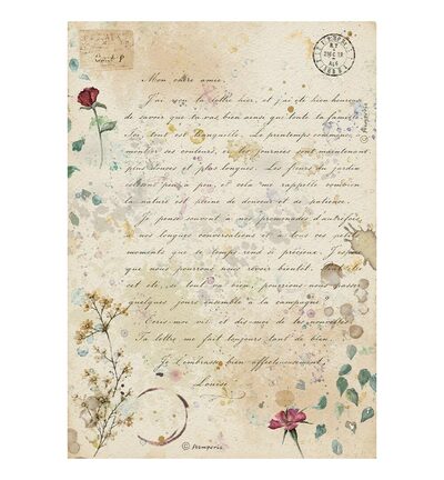 DFSA4XFP - Stamperia - Stamperia set papier de riz A4 6 feuilles – Flowers and Poems - - Detail 6 DFSA4XFP - Stamperia - Stamperia set papier de riz A4 6 feuilles – Flowers and Poems - - Detail 6