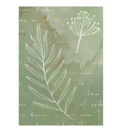 DFSAK6062 - Stamperia - Stamperia fonds papier de riz A6 8 feuilles – Flowers and Poems - - Detail 1 DFSAK6062 - Stamperia - Stamperia fonds papier de riz A6 8 feuilles – Flowers and Poems - - Detail 1