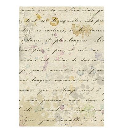 DFSAK6062 - Stamperia - Stamperia fonds papier de riz A6 8 feuilles – Flowers and Poems - - Detail 2 DFSAK6062 - Stamperia - Stamperia fonds papier de riz A6 8 feuilles – Flowers and Poems - - Detail 2