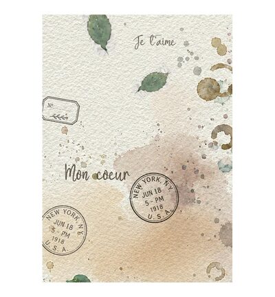 DFSAK6062 - Stamperia - Stamperia fonds papier de riz A6 8 feuilles – Flowers and Poems - - Detail 5 DFSAK6062 - Stamperia - Stamperia fonds papier de riz A6 8 feuilles – Flowers and Poems - - Detail 5