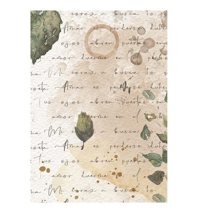 DFSAK6062 - Stamperia - Stamperia fonds papier de riz A6 8 feuilles – Flowers and Poems - - Detail 7 DFSAK6062 - Stamperia - Stamperia fonds papier de riz A6 8 feuilles – Flowers and Poems - - Detail 7