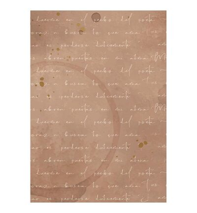 DFSAK6062 - Stamperia - Stamperia fonds papier de riz A6 8 feuilles – Flowers and Poems - - Detail 8 DFSAK6062 - Stamperia - Stamperia fonds papier de riz A6 8 feuilles – Flowers and Poems - - Detail 8