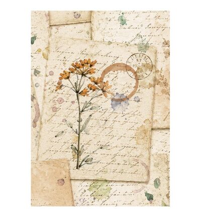 DFSA6X13 - Stamperia - Stamperia mini papier de riz A6 8 feuilles – Flowers and Poems - - Detail 4 DFSA6X13 - Stamperia - Stamperia mini papier de riz A6 8 feuilles – Flowers and Poems - - Detail 4