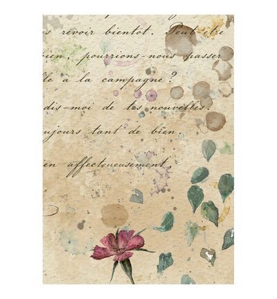 DFSA6X13 - Stamperia - Stamperia mini papier de riz A6 8 feuilles – Flowers and Poems - - Detail 5 DFSA6X13 - Stamperia - Stamperia mini papier de riz A6 8 feuilles – Flowers and Poems - - Detail 5