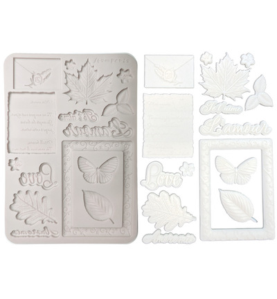 KACMA623 - Stamperia - Stamperia moule en silicone A5 – Flowers and Poems - - Detail 1 KACMA623 - Stamperia - Stamperia moule en silicone A5 – Flowers and Poems - - Detail 1