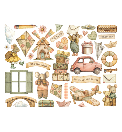 DFLDC145 - Stamperia - Stamperia Die-Cuts – Cozy Family - - Detail 1 DFLDC145 - Stamperia - Stamperia Die-Cuts – Cozy Family - - Detail 1