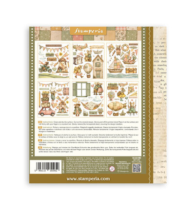 DFLRBXG17 - Stamperia - Stamperia sélection Rub-On 6 feuilles – Cozy Family - - Detail 7 DFLRBXG17 - Stamperia - Stamperia sélection Rub-On 6 feuilles – Cozy Family - - Detail 7