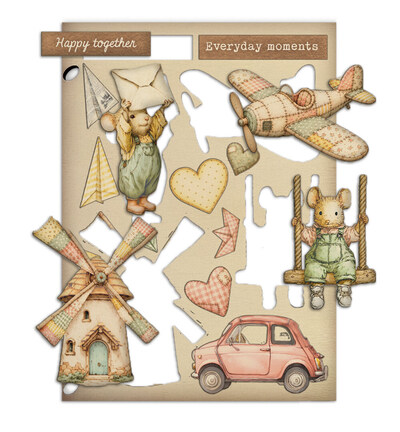 KLSP210 - Stamperia - Stamperia formes en bois A5 – Cozy Family - - Detail 2 KLSP210 - Stamperia - Stamperia formes en bois A5 – Cozy Family - - Detail 2