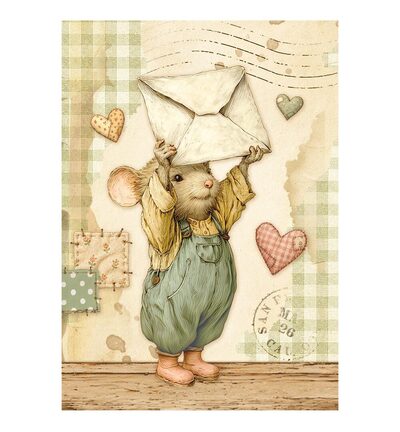 DFSA6X14 - Stamperia - Stamperia mini papier de riz A6 8 feuilles – Cozy Family - - Detail 1 DFSA6X14 - Stamperia - Stamperia mini papier de riz A6 8 feuilles – Cozy Family - - Detail 1