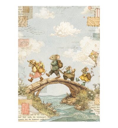 DFSA6X14 - Stamperia - Stamperia mini papier de riz A6 8 feuilles – Cozy Family - - Detail 7 DFSA6X14 - Stamperia - Stamperia mini papier de riz A6 8 feuilles – Cozy Family - - Detail 7