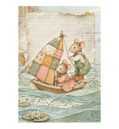 DFSA6X14 - Stamperia - Stamperia mini papier de riz A6 8 feuilles – Cozy Family - - Detail 8 DFSA6X14 - Stamperia - Stamperia mini papier de riz A6 8 feuilles – Cozy Family - - Detail 8
