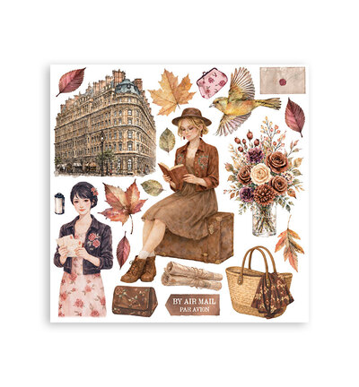 DFLRBX23 - Stamperia - Stamperia set Rub-On 6 feuilles – Our Way - - Detail 6 DFLRBX23 - Stamperia - Stamperia set Rub-On 6 feuilles – Our Way - - Detail 6