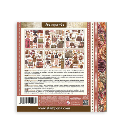DFLRBX23 - Stamperia - Stamperia set Rub-On 6 feuilles – Our Way - - Detail 7 DFLRBX23 - Stamperia - Stamperia set Rub-On 6 feuilles – Our Way - - Detail 7