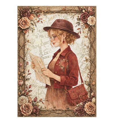 DFSA6X12 - Stamperia - Stamperia mini papier de riz A6 8 feuilles – Our Way - - Detail 2 DFSA6X12 - Stamperia - Stamperia mini papier de riz A6 8 feuilles – Our Way - - Detail 2